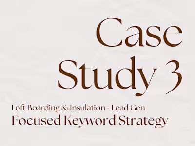 Focused Keyword Strategy to Deliver High-Intent Leads