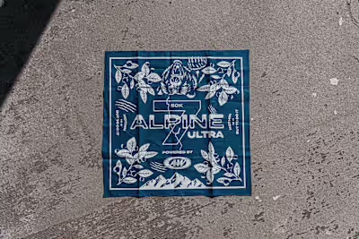 Alpine 7 Ultra bandana illustration