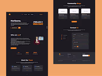 UI/UX Design - Horizons