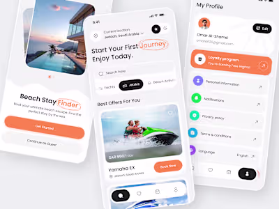 Travel Booking Mobile App UI/UX Design