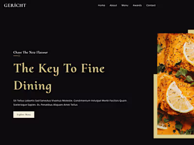 Restaurant Website