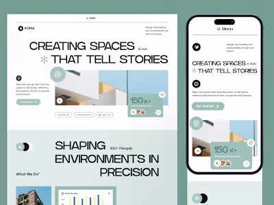 KOMA. Real Estate Website(Mobile Version)