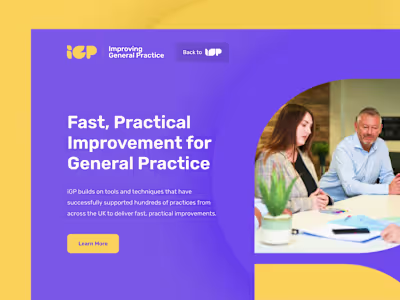 Healthcare Product Website Design