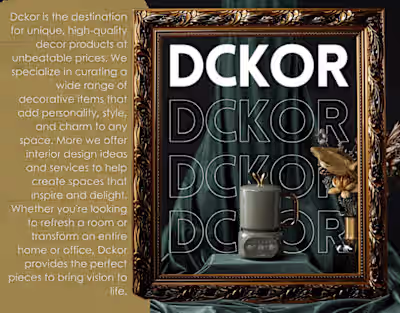 Brand (visiual) identity design for Dckor