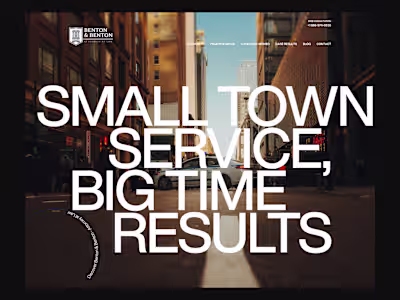 ✨ Clean. Minimal. Typographically bold. Law Firm Revamp. Fea...