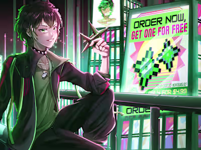 Cyber Cityscape / VGen Commission for Greeninja