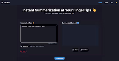 TLDR.ai – AI Powered Text Summarizer ✨
