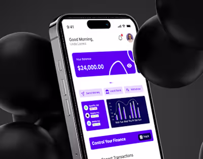 Modern Fintech Mobile App