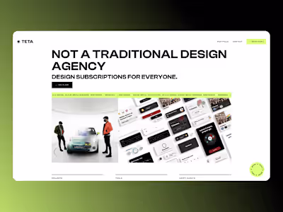 Design agency - UX/UI Design