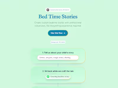 AI Personalized Bed Time Stories 