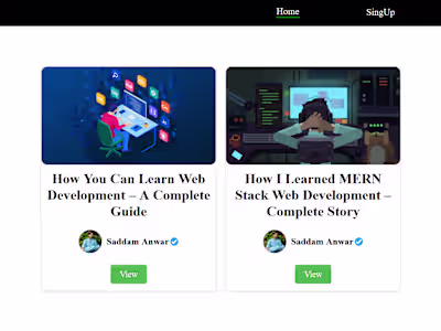 Blogify My own Blogging Website