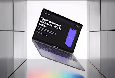 Modern Webflow site for AI lab assistant Ascenscia