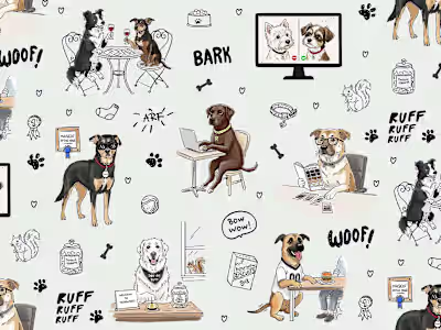 Dogs illustration 
