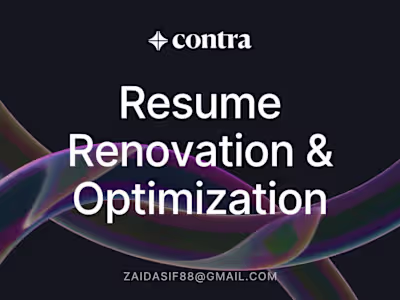 Resume Renovation and Optimization