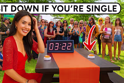 Sit Down If You're Single Challenge Thumbnail Design