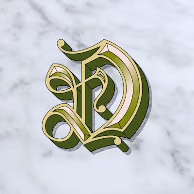 Luxury Modern Vintage letter D 3d Logo :: Behance