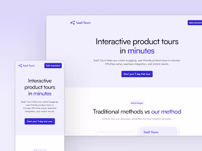 SaaS Tours — Marketing Website