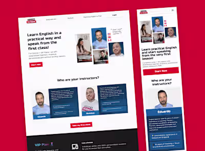 High-Converting Landing Page for Academia do Inglês