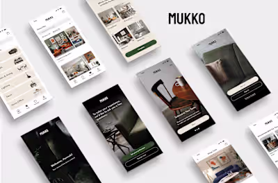Furniture E-Commerce App Design | Mukko 