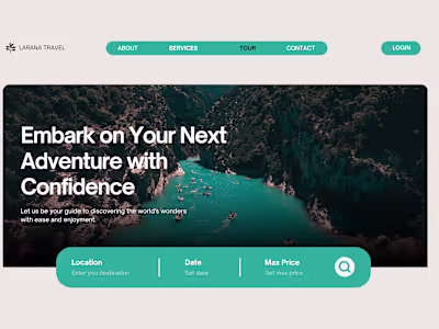 Minimalist Travel Website