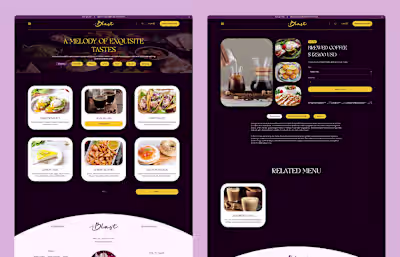 Website design for Restaurant 