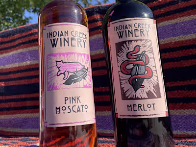 Indian Creek Wine Label Design