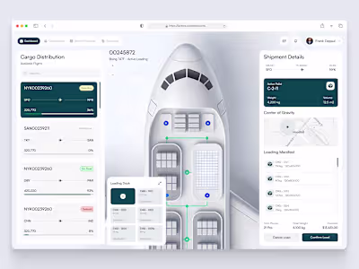 LANBOX — Cargo Flight Operations SaaS Dashboard Design