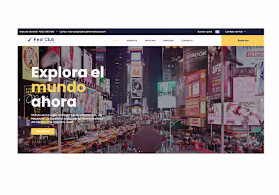 Travel agency website (quotes and services)