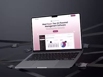 RoamStay: Landing Page Design & Framer Development