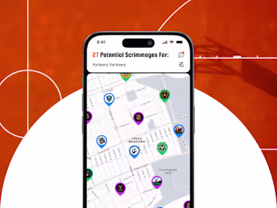 Sports Matchmaking Mobile App Design | UI/UX Design