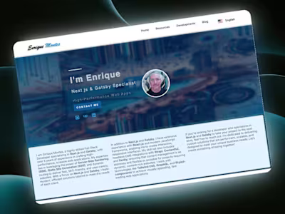 Multilingual Portfolio Website Built with Modern Web Technologie