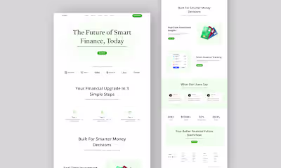 Fintech Website Design