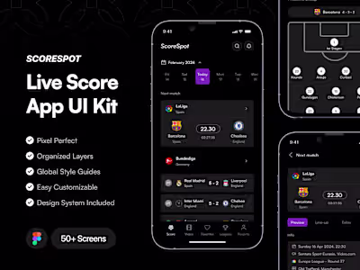 Football App UI/UX Design