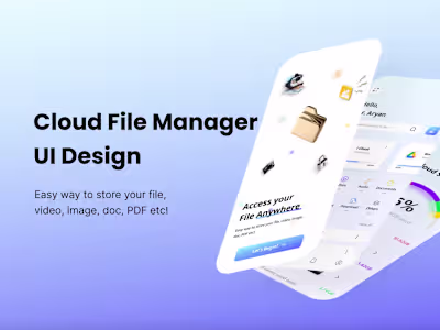 Cloud File Manager
UI Design
