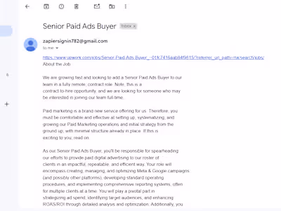 Upwork Job Notifier