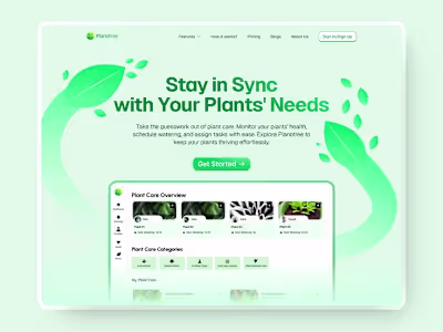 Website Hero Section Design🌿