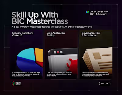 Skill Up With BIC Masterclass Flyers