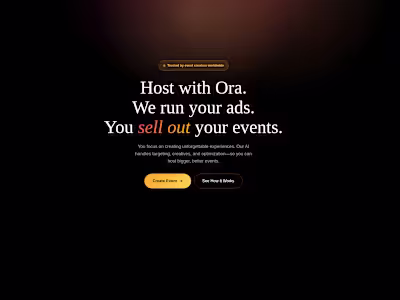 ORA Platform Development for Event Management