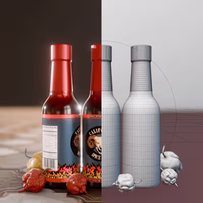 C.S.D Hotsauce (3D Product)