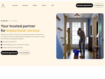 Brand new website for Service A