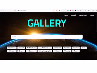 Gallery - A stock photo web application