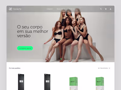 Designing the Digital Experience for Aeskins Pharma