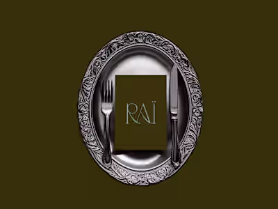 Custom logotype for RAÏ, crafted to feel elegant, fluid, and...