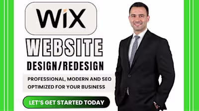 Wix website design and redesign.