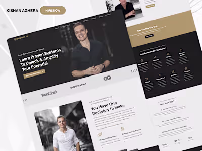 Website Design for Life Coach Brand 