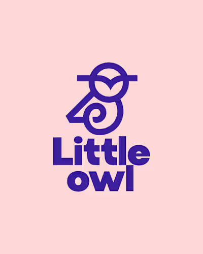 Little Owl Exclusive Logo Design for Sale by Anhdodes Publis...