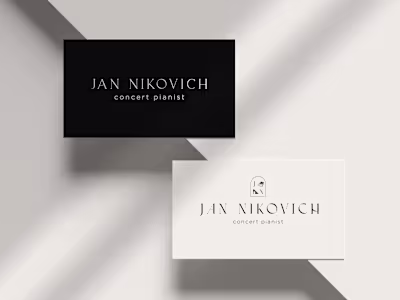 Business Card Design for Jan Nikovich