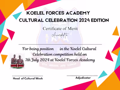 Certificate Design