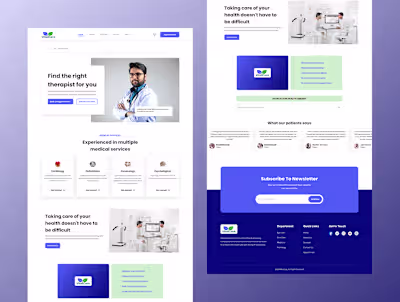 Healthcare Landing Page