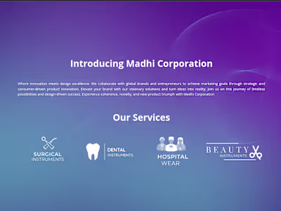 Madhi Corporation ( E-commerce Site )